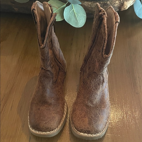 Toddler Roper Tan Western Boots size 7 - Picture 5 of 7